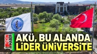 AKÜ, bu alanda lider üniversite oldu