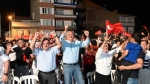 Bozüyük’te Türkiye-Avusturya maçı, kurulan dev ekranda izlendi