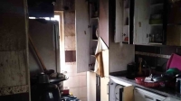 Evin mutfak kısmında çıkan yangın itfaiye ekiplerince söndürüldü