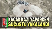 Kaçak kazı yapan şahıs suçüstü yakalandı