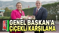 Başkan’dan Müsavat Dervişoğlu’na çiçekli karşılama