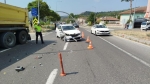 Otomobil ile tır çarpışırken, 1 kişi yaralandı