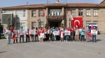 Gazze için Denizli’den Hatay’a yürüyen 7 kişi Sandıklı’ya ulaştı