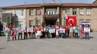 Gazze için Denizli’den Hatay’a yürüyen 7 kişi Sandıklı’ya ulaştı