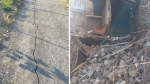 Afyon’da Deprem Sonrası O Yol Çatladı, Köy Evi Yıkıldı