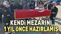 Kendi mezarını bir yıl önceden hazırlamış!