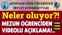 Afyon Kocatepe üniversitesi Devlet Konservatuvarında neler oluyor?!..