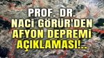 Prof. Dr. Naci Görür’den flaş Afyon depremi açıklaması!..