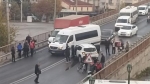 Köprüdeki kaza trafiği tıkadı