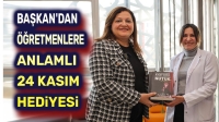 Başkan Burcu Köksal’dan öğretmenlere anlamlı hediye