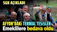 Afyon’daki termal tesisler emeklilere ücretsiz oldu