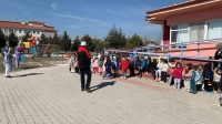 Bolvadin’de ana okulu öğrencilerine yangın tatbikatı