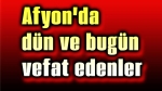 Afyonkarahisar’da 28-29 Mart 2025 vefat edenler