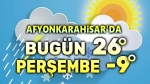 Afyon’da hava durumu: 35 derece fark!..