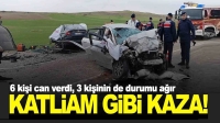 Katliam gibi kaza, 6 kişi öldü