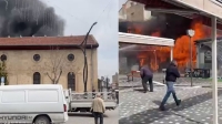 Afyon Bolvadin’de tarihi mağazada yangın! Dükkanlar boşaltılıyor…