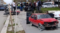 Otomobil ile motosiklet çarpıştı: 1 yaralı