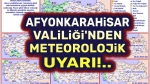 Afyon’a soğuk hava ve zirai don uyarısı