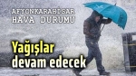 Afyon’da hava durumu: Yağışlar devam edecek