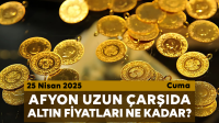 Afyon Uzun Çarşı’da bugün altın fiyatları ne kadar?  25 Nisan 2025 Cuma