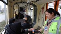 Otizmli bireyler tramvayda görevli oldu