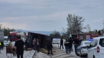 Afyon Çay’da devrilen kamyonda 53 koyun telef oldu