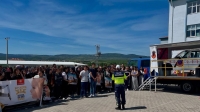 Afyon Jandarması’dan 160 öğrenciye emniyet kemeri eğitimi: “Emniyet kemeri hayat kurtarır”