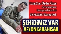 Şehidimiz var Afyonkarahisar