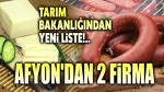 Afyonkarahisar’dan iki firma listede!..