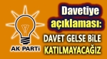 Afyonkarahisar AK Parti’den davet açıklaması