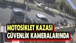 Motosiklet kazası güvenlik kameralarında