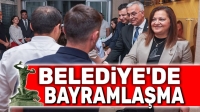 Başkan Burcu Köksal, personeliyle bayramlaştı