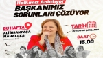 Başkan Burcu Köksal, Ali İhsan Paşa Mahallesinde olacak