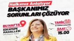 Başkan Burcu Köksal, Kocatepe Mahallesi’nde olacak