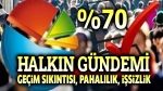 Halkın gündemi geçim derdi, pahalılık, işsizlik!..
