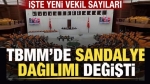 TBMM’de güncel sandalye dağılımı