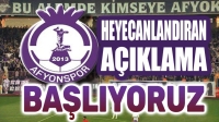 Afyonspor’dan flaş açıklama: Başlıyoruz!..