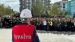 Afyon Bolvadin’de Yangın Tatbikatı ve Eğitimi Verildi