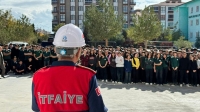 Afyon Bolvadin’de Yangın Tatbikatı ve Eğitimi Verildi