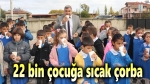 Afyon’da bir haftada 22 bin öğrenciye sıcak çorba