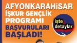 Afyonkarahisar İŞKUR Gençlik Programı başvuruları başlıyor
