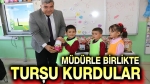 Birlikte turşu kurdular!..