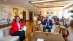 Burcu Köksal, Bakan Mehmet Nuri Ersoy ile buluştu