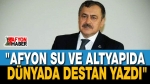Veysel Eroğlu’ndan Yatırım Dolu Mesaj