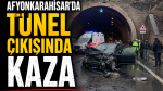 Afyonkarahisar’da Tünel Çıkışında Kaza
