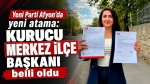Yeni Parti Afyon’da yeni atama: Kurucu Merkez İlçe Başkanı belli oldu