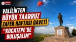 Valilikten Büyük Taarruz Zafer Haftası Daveti: “Kocatepe’de buluşalım”
